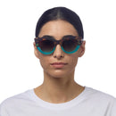 Claudia Big Cat Sunglasses - Havana Blue