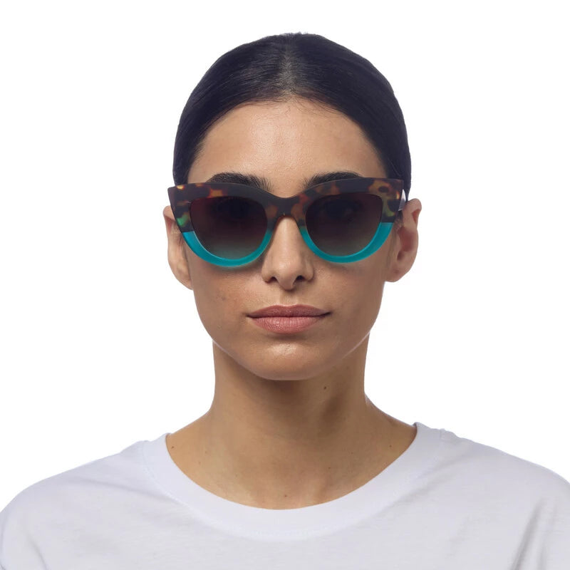Claudia Big Cat Sunglasses - Havana Blue
