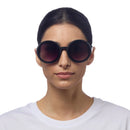 Monica Round Sunglasses - Black