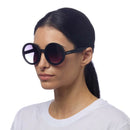 Monica Round Sunglasses - Black