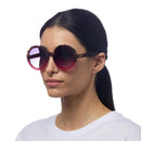 Monica Round Sunglasses - Havana Pink