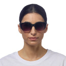 Silvia Cat Eye Sunglasses - Black Pink