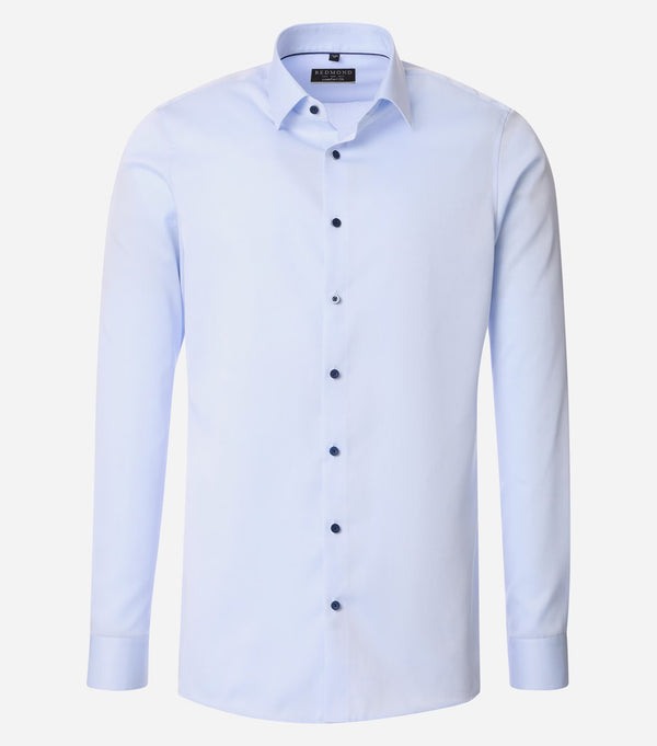Plain Comfort Fit Shirt - Blue