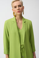 Flowly Notched Blazer - Greenery