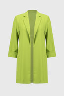 Flowly Notched Blazer - Greenery