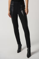 Faux Leather Trouser - Black