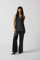 Cowl Neck Top - Black