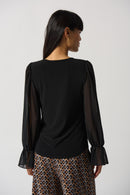 Keyhole Detail Top - Black