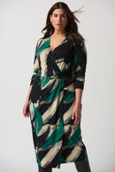 Abstract Print Dress - Black/multi