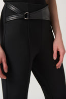 Faux Leather Trouser - Black