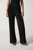 Wide Leg Knit Trouser - Black