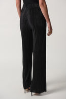 Wide Leg Knit Trouser - Black