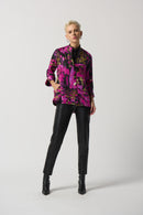 Abstract Print Jacket - Black/multi