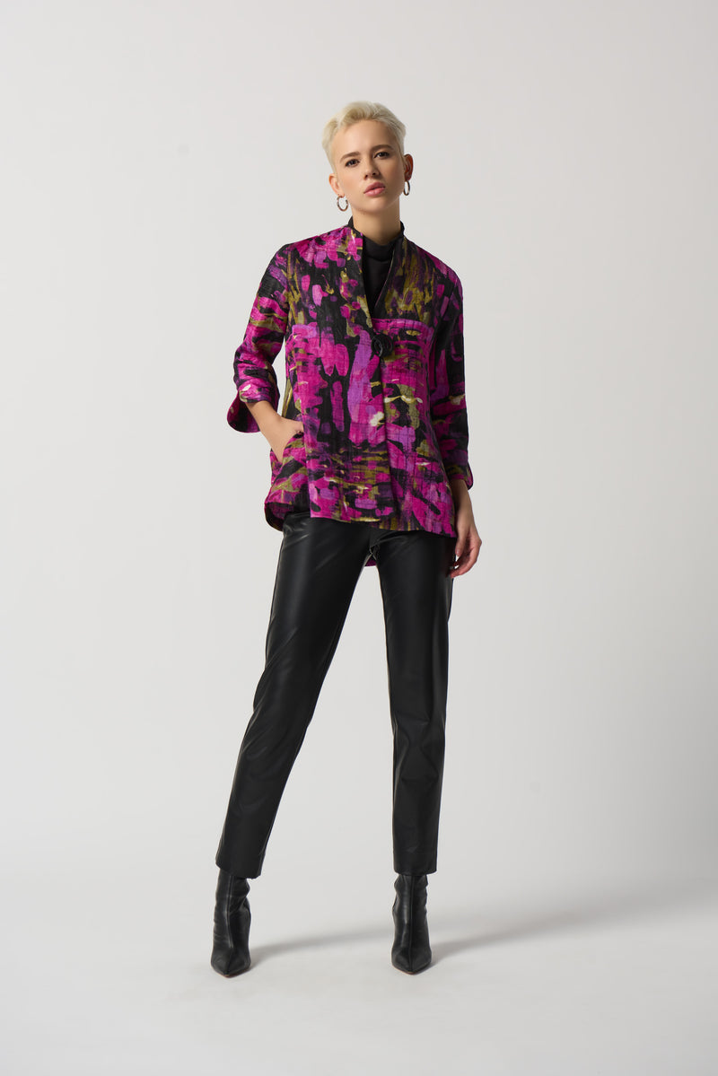 Abstract Print Jacket - Black/multi