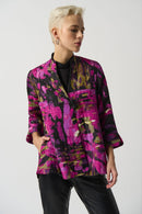 Abstract Print Jacket - Black/multi