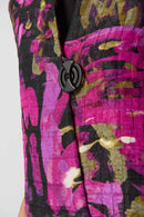 Abstract Print Jacket - Black/multi