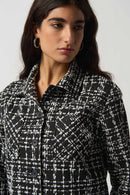 Check Button-Up Jacket - Black/white