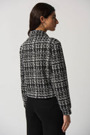 Check Button-Up Jacket - Black/white