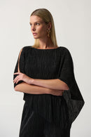 Exposed Shoulder Top - Black