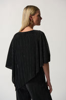 Exposed Shoulder Top - Black