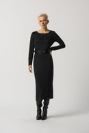 Knit Midi Dress - Charcoal Grey