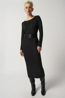 Knit Midi Dress - Charcoal Grey