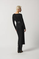 Knit Midi Dress - Charcoal Grey
