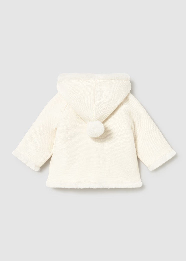 Pompom Cardigan - Cream