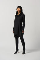 Tulip Hem Tunic - Charcoal/black