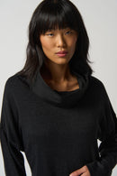 Tulip Hem Tunic - Charcoal/black