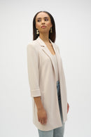 Long Open Front Blazer - Moonstone