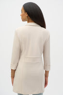 Long Open Front Blazer - Moonstone