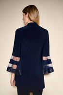 Sequin Accent 2 Piece Top - Midnight Blue