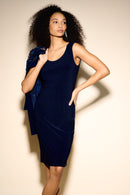 Lace Cardi Dress - Midnight Blue