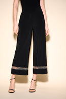 Mesh Wide Leg Trouser - Black