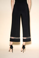 Mesh Wide Leg Trouser - Black