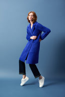Notched Collar Coat - Royal Sapphire