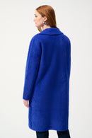 Notched Collar Coat - Royal Sapphire