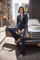 Velvet Pull-On Pants - Nightfall