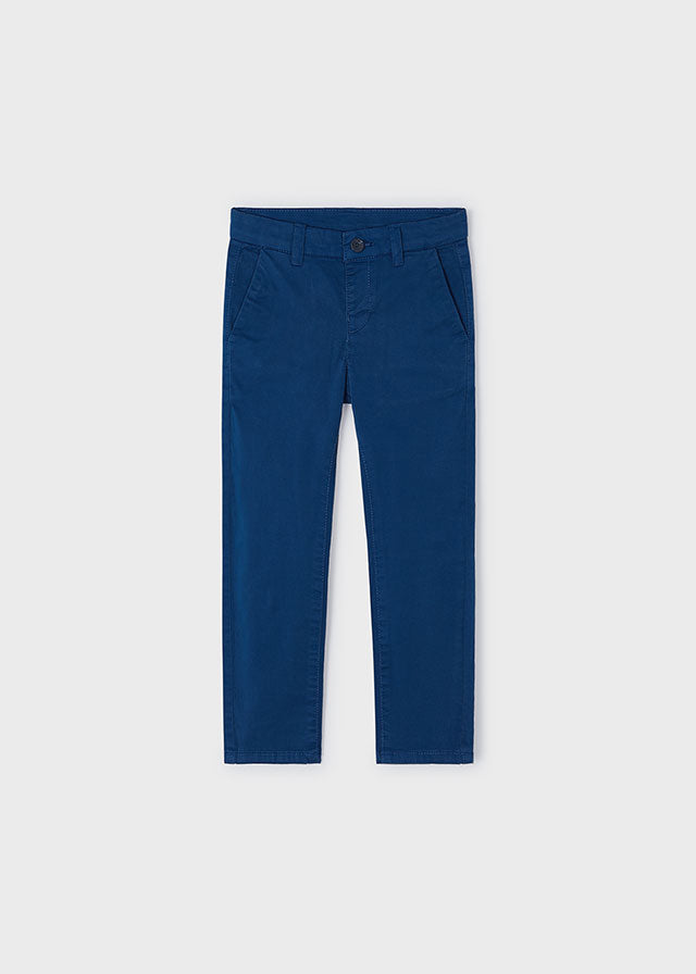 Twill Basic Trousers - Cyan