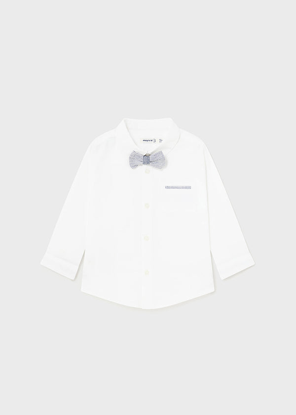 Long Sleeve Dressy Shirt - White