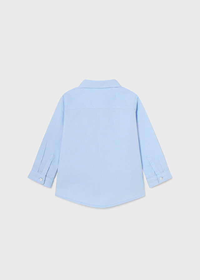 Long Sleeve Dressy Shirt - Sky Blue