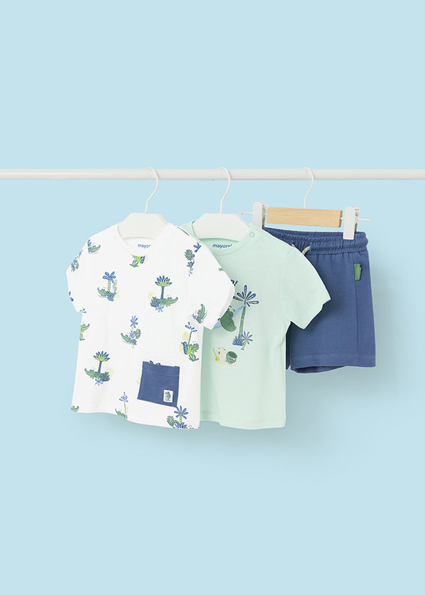T-Shirt & Short Set - Aqua