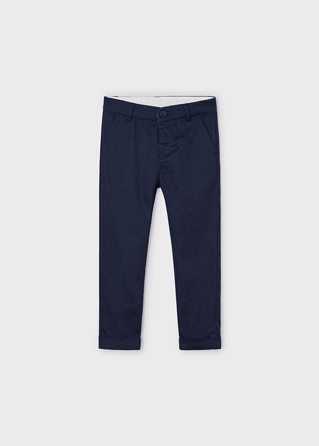 Linen Suiting Trouser - Navy