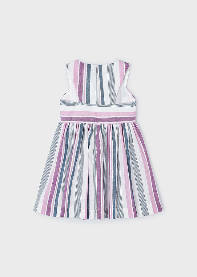 Striped Dress - Mauve