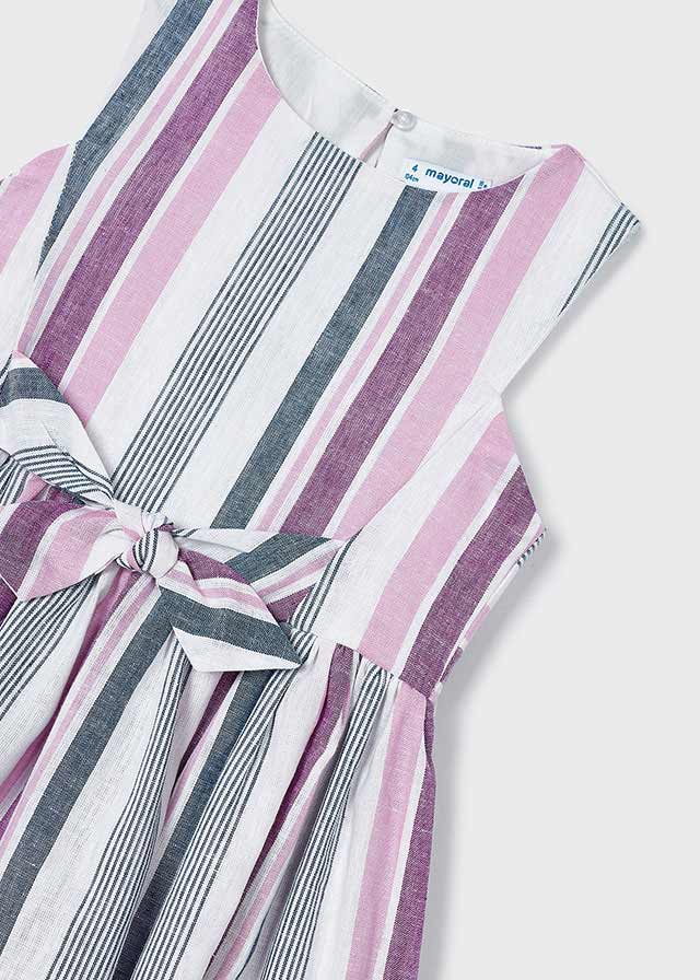 Striped Dress - Mauve