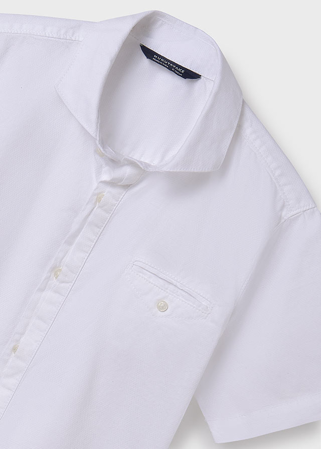 Short Sleeve Dress Shirt - White
