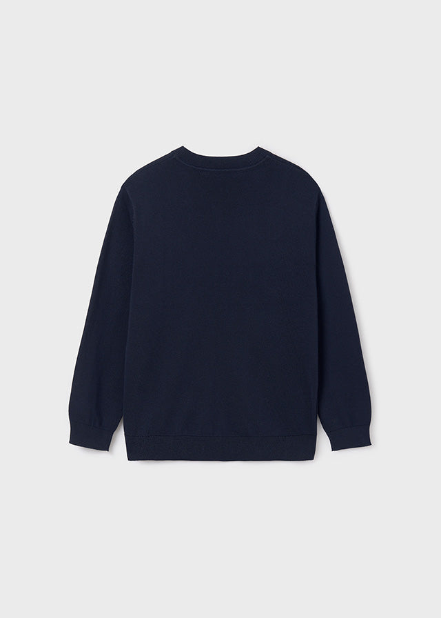 Cotton Jumper - Navy