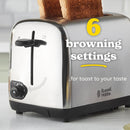 2 Slice Brushed Steel Toaster