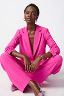 Shirred Sleeves Blazer - Ultra Pink